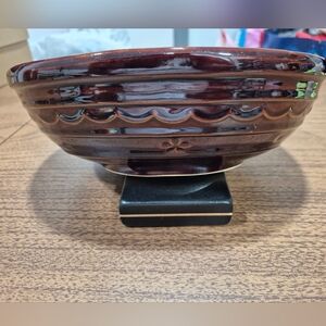 EUC Vintage Mar-Crest Stoneware Divided Serving Bowl